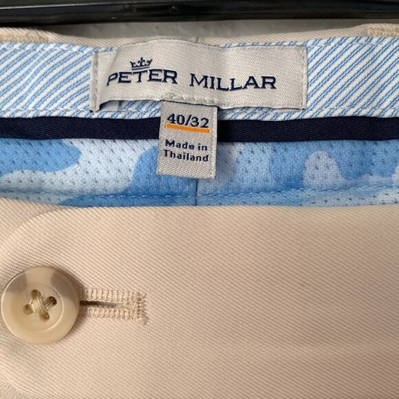 Peter Millar Men's Cream Pants Size 40/32 - Picture 3 of 12